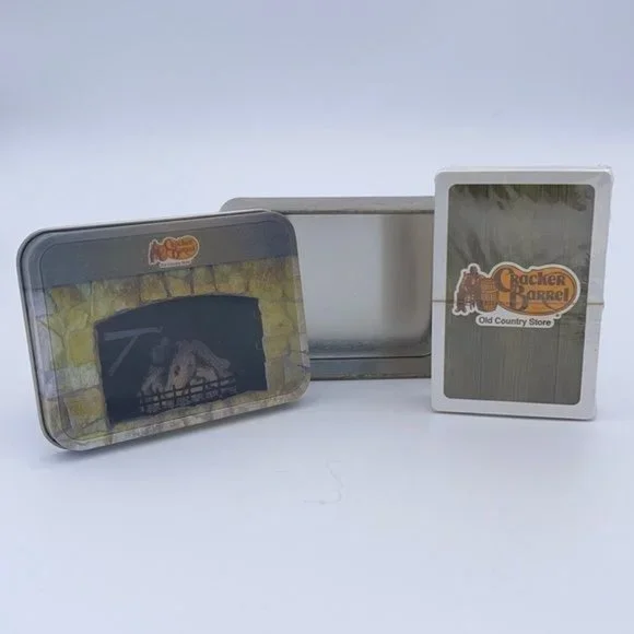 Cracker Barrel Holographic Tin + Card Deck Sealed - Picture 1 of 2
